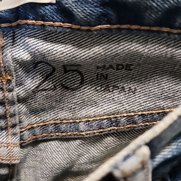 MOUSSY VINTAGE Elma Wide Straight In Blue Size 25 - Picture 7 of 14